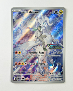 Pokemon TCG N's Reshiram 167/159 Journey Together Stamped Promo Card English - Image 1