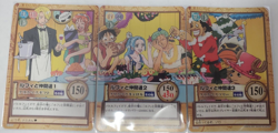 COMPLETE Set One Piece Hyper Battle 3 Card Christmas Scene Lot 2001 Vintage - Image 1
