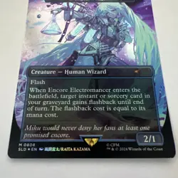 MTG Encore Electromancer Snapcaster Mage Foil Miku Secret Lair Bonus Card Promo - Image 3