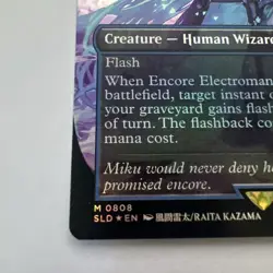 MTG Encore Electromancer Snapcaster Mage Foil Miku Secret Lair Bonus Card Promo - Image 4