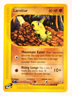 Near Mint - Larvitar 89/147 Aquapolis E-Reader - Vintage WOTC era Pokemon Card - Image 1
