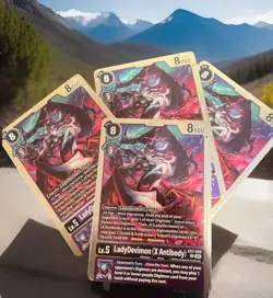 4x LadyDevimon (X Antibody) EX7-058 FOIL RARE HOLO Digimon Card FREE SHIPPING - Image 1