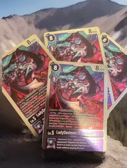4x LadyDevimon (X Antibody) EX7-058 FOIL RARE HOLO Digimon Card FREE SHIPPING - Image 2