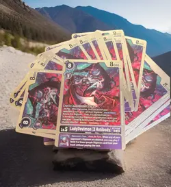 4x LadyDevimon (X Antibody) EX7-058 FOIL RARE HOLO Digimon Card FREE SHIPPING - Image 4