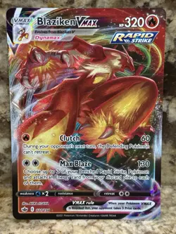 Blaziken Vmax 021/198 Chilling Reign NM Full Art Ultra Rare Pokemon Card - Image 1