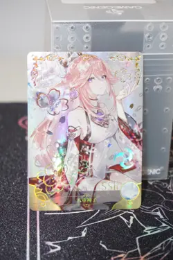Yae Miko Genshin Impact Goddess Story Waifu Card SSR Foil ns-11ssr-12 - Image 2