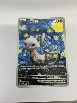 New hp100 Van Gogh Gold Metal Pokemon Card-Collectible Gift Display！ Christmas - Image 2