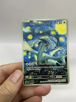 Lugia hp130 Van Gogh Gold Metal Pokemon Card-Collectible Gift Display！ Christmas - Image 5