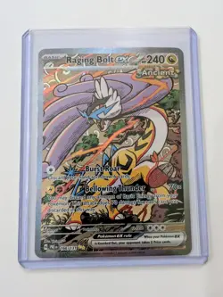 Pokemon TCG Raging Bolt EX Prismatic Evolutions Holo Card 166/131 SIR - Image 1