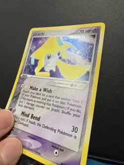 Pokemon TCG Jirachi Holo Rare Card 8/101 EX Hidden Legends 2004 NM Condition - Image 2