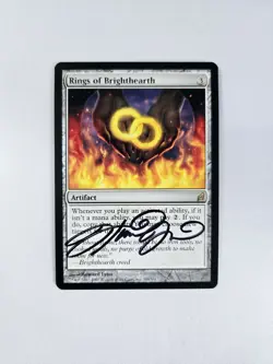 Rings of Brighthearth Lorwyn Howard Lyon Autographed MTG NM - Image 1