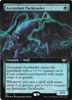 Ascendant Packleader (Extended Art) R Innistrad: Crimson Vow 383 LP Foil - Image 1