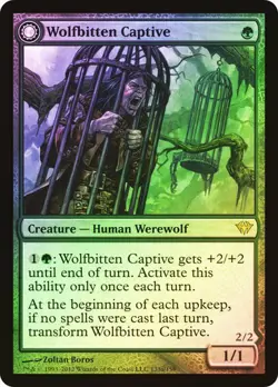 Dark Ascension MTG FOIL Wolfbitten Captive Magic - Image 1