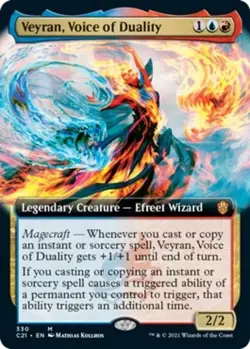 Veyran, Voice of Duality (Extended Art) 330 Commander 2021 NM - Image 1
