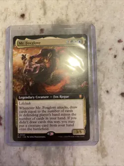 Mr. Foxglove (Extended Art) Commander: Bloomburrow Regular - Image 1