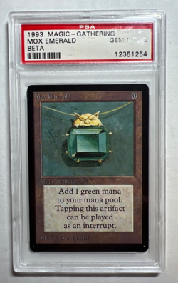 MTG Beta Mox Emerald PSA 10! Gem Mint! Power 9 1993 English - Image 1