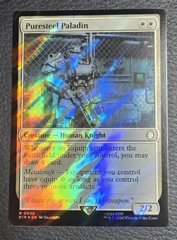 Puresteel Paladin Universes Beyond: Fallout Foil MTG NM Magic Card - Image 1