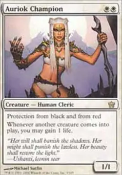 [1x] Auriok Champion Played, English Fifth Dawn MTG Magic - Image 1