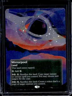 2023 Magic The Gathering Edge of Eternities Mirrorpool Land Galaxy Foil #0162 - Image 1