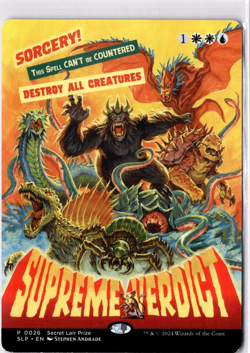 Supreme Verdict NM/M* BORDERLESS Secret Lair ENGLISH 0026 mtg -UnltdCards - Image 1