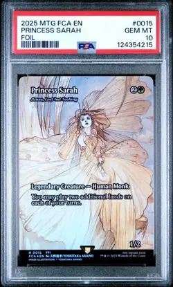 PSA 10 GEM MT Princess Sarah / Azusa Lost Seeking FOIL | MTG Final Fantasy FCA - Image 1