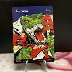 Beast Within (Borderless) - 0033 - Marvel's Spider-Man MTG NM/M Ships Now MAR - Image 1