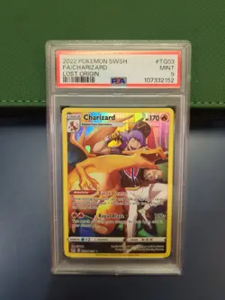 PSA 9 Charizard TG03 Pokemon Lost Origin Trainer Galary - Image 1