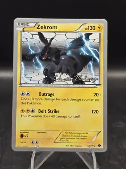 Pokemon TCG Zekrom 50/99 Next Destinies Chase Moloney World Championship 2012 NM - Image 1