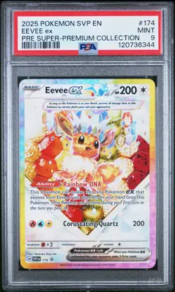 120736344 Eevee 2025 Pokemon SV Prismatic Evolutions - PRE EN #174 Promos PSA 9 - Image 1