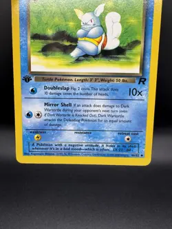 Pokemon TCG Dark Wartortle 46/82 Uncommon Team Rocket 1st Edition LP - Image 4