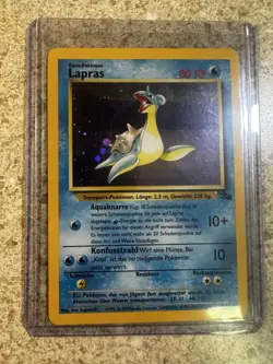 Pokemon TCG Lapras 10/62 Fossil Holo Rare *German* - Image 1