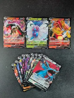 2020 Pokemon Darkness Ablaze Ultra Rare Lots Of 12 HOUNDOOM V/BUTTERFREE V - Image 1