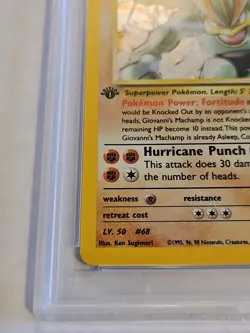 2000 Pokemon Gym Challenge GIOVANNIS MACHAMP HOLO 1st Edition 6/132▪PSA 8 Grade - Image 2