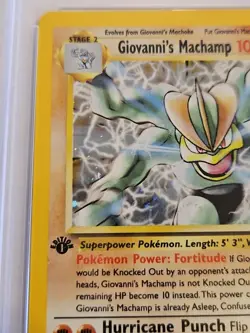 2000 Pokemon Gym Challenge GIOVANNIS MACHAMP HOLO 1st Edition 6/132▪PSA 8 Grade - Image 5