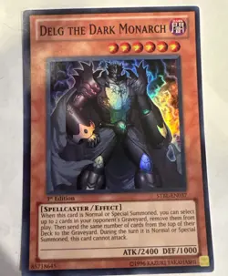 1x Delg The Dark Monarch STBL-EN037 1st Edition Super Rare YuGiOh VLP - Image 2
