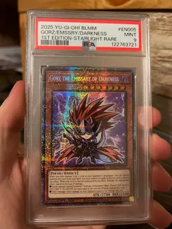 Yu-Gi-Oh Gorz The Emissary of Darkness 1st Edition Starlight Rare BLMM-EN005 - Image 1