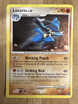 Lucario - 2/17 - Holo Rare POP Series 8 - Pokemon Card - MP - Image 1