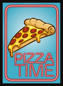 Legion 50 MTG Standard Card Sleeves Deck Protector - Pizza Time - Image 1