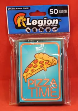 Legion 50 MTG Standard Card Sleeves Deck Protector - Pizza Time - Image 2