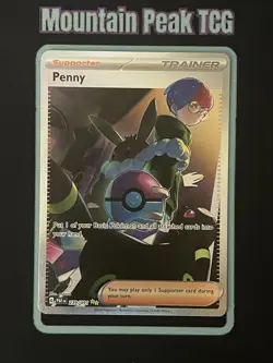 NM Penny 239/091 Special Illustration Rare - Paldean Fates - Pokemon Card - Image 1