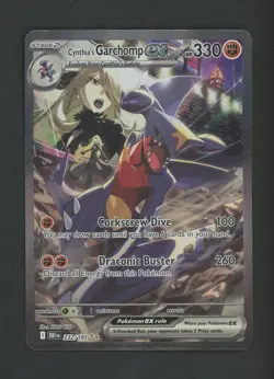 Pokemon TCG Cynthia's Garchomp EX Holo Card 232/182 Sv10: Destined Rivals - Image 1