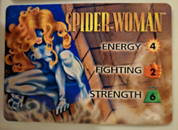 Vintage Marvel Overpower CCG Spider-Woman 2 Hero Cards + 6 Specials 20 Card Lot - Image 2