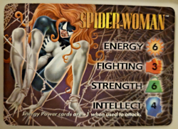 Vintage Marvel Overpower CCG Spider-Woman 2 Hero Cards + 6 Specials 20 Card Lot - Image 3