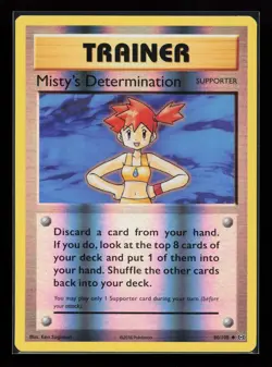 Misty's Determination 80/108 Reverse Holo XY - Evolutions Pokemon Card - Image 1