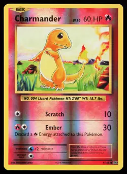Charmander 9/108 Common XY - Evolutions Reverse Holo Pokemon Card - Image 1