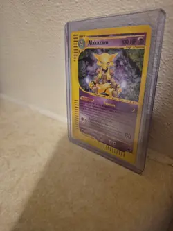 Pokemon Alakazam TCG Expedition Base Set 1/165 Reverse Holo Rare Card 2002 - Image 2