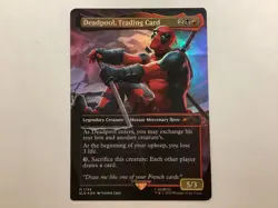 MTG SLD DEADPOOL, TRADING CARD Rainbow Foil NM (BIN) Graded Power - Image 1
