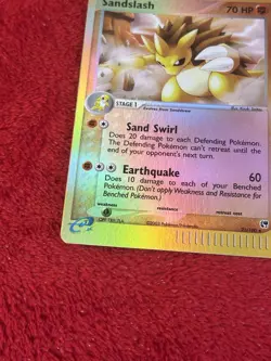 Sandslash 21/100 Sandstorm Reverse Holo E Reader Pokemon Card 2003 Lp - Image 4