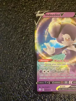 Pokemon Card Indeedee V NM 039/072 Sword & Shield Shining Fates 2021 TCG - Image 2