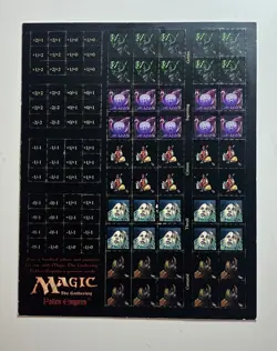 Magic The Gathering Fallen Empires Token Sheet Uncut 1994. Intact see images - Image 1